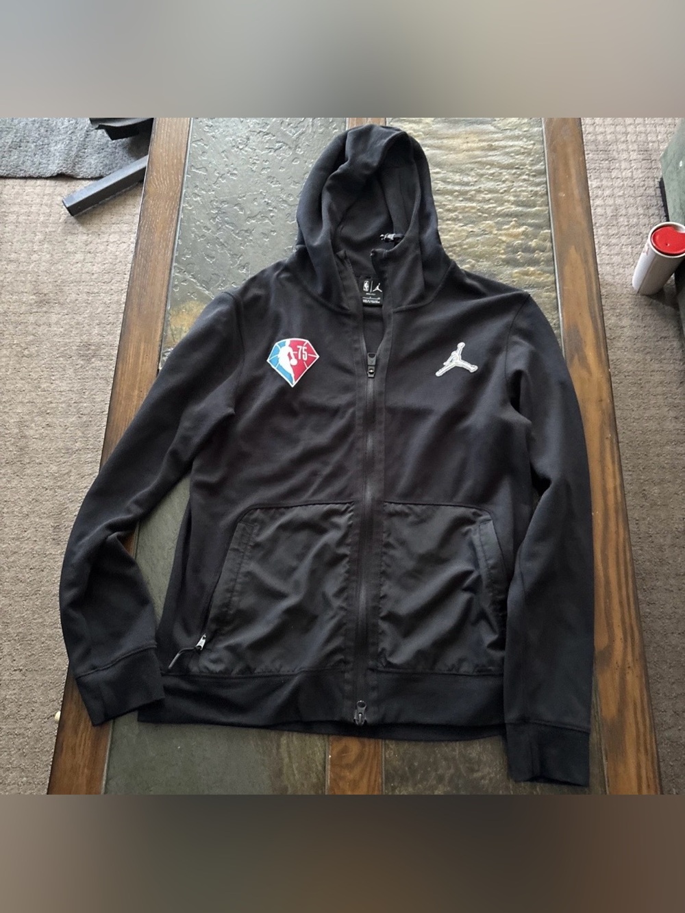 Nike Jordan NBA All Star Game Zip Hoodie 75th Anniversary SMALL Dri Fit
